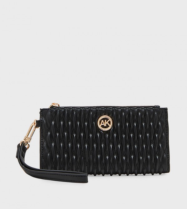Quilted Bi-Fold Long Wallet