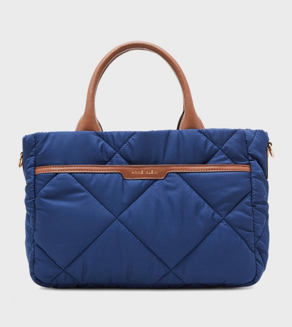 Quilted Zippered Satchel Bag