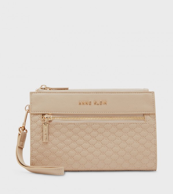 Textured Zippered Wallet