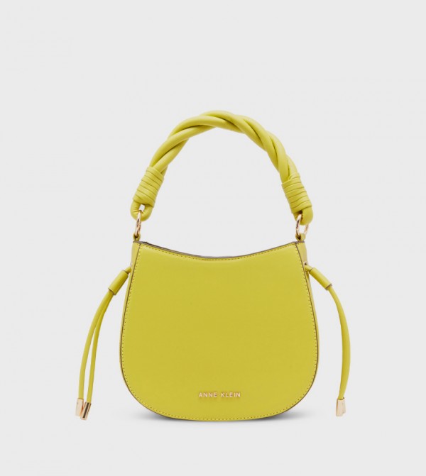 Logo Detail Twisted Strap Handheld Bag