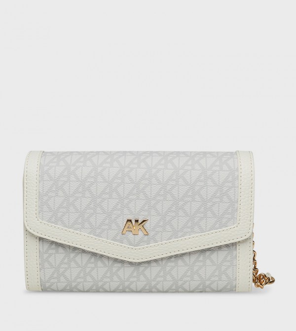 Monogram Patterned Flap Crossbody Bag