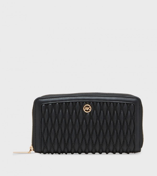 Quilted Zip Around Long Wallet