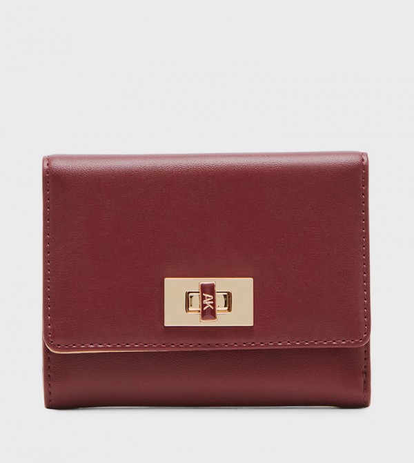 Monogram Detail Tri-Fold Wallet
