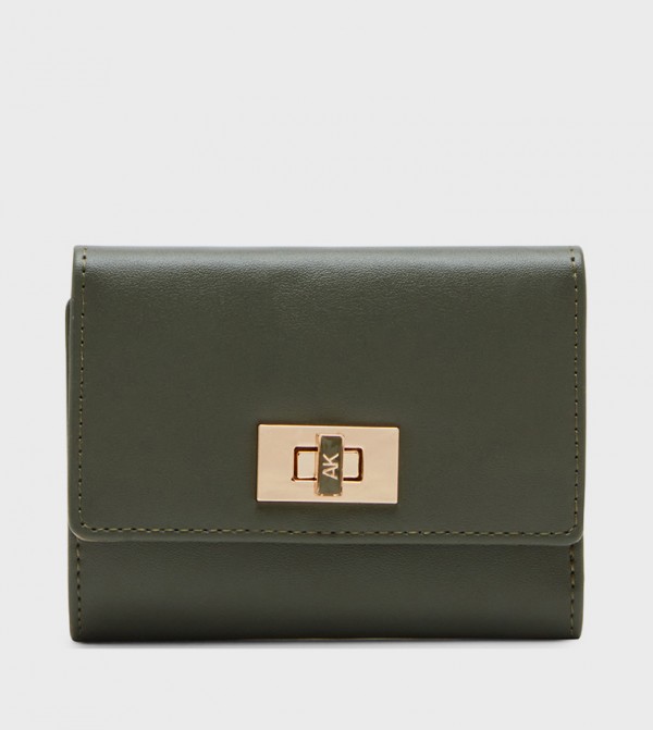 Monogram Detail Tri-Fold Wallet