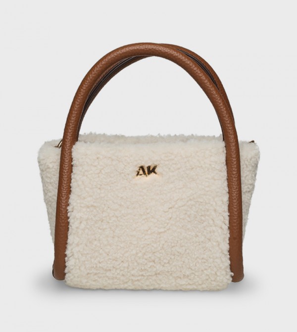 Monogram Detail Plush Mini Bag