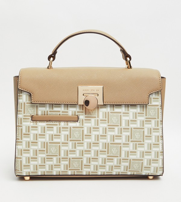 Patterned Top Handle Bag