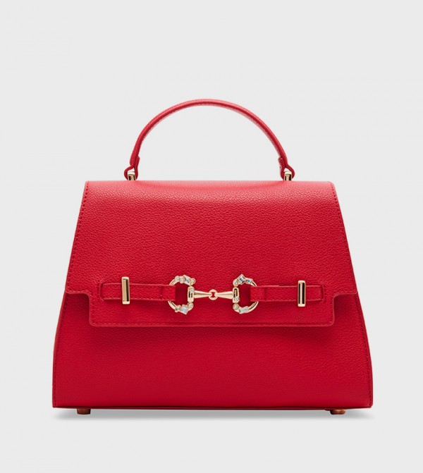 Accessory Detail Top Handle Bag