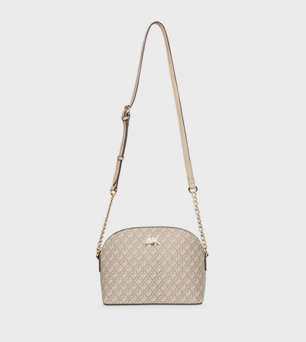 Monogram Patterned Crossbody Bag