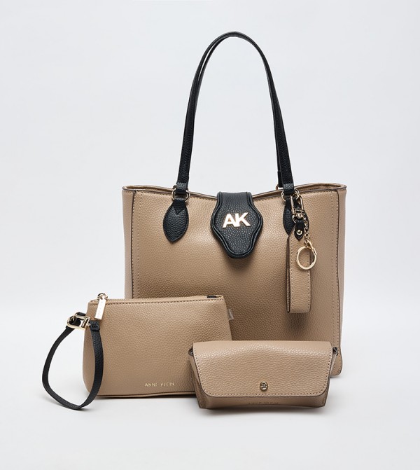 Monogram Detail Tote Bag Gift Set