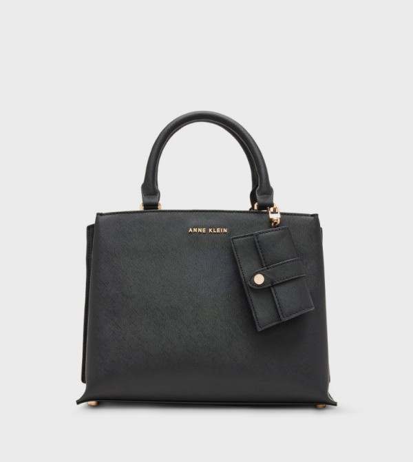 Textured Tote Bag with Pouch