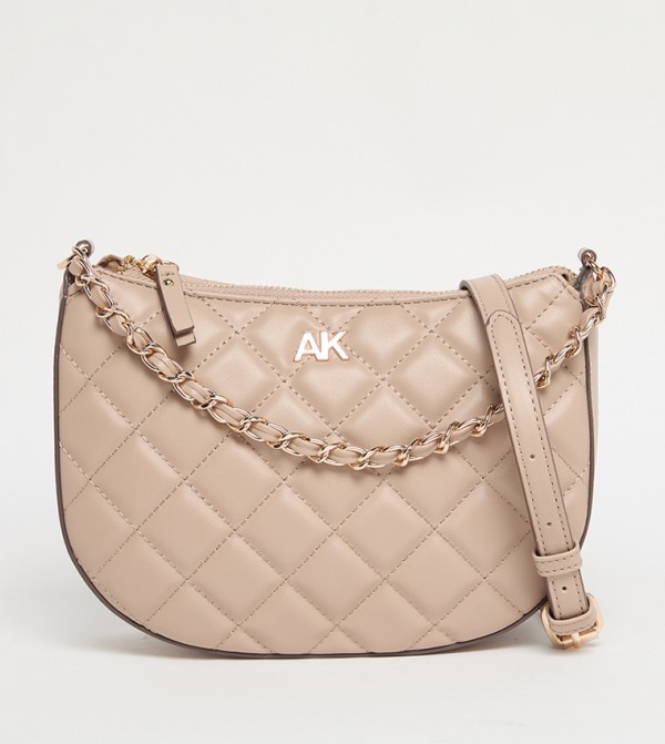 Logo Detail Quilted Shoulder Bag