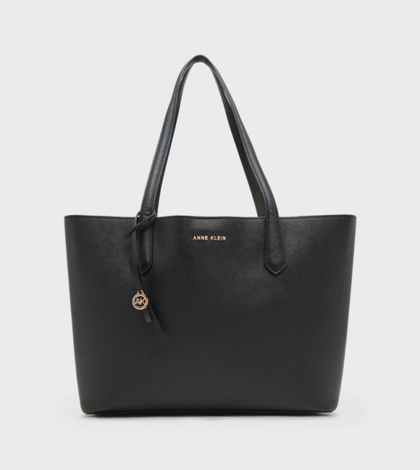 Textured Tote Bag with Pouch