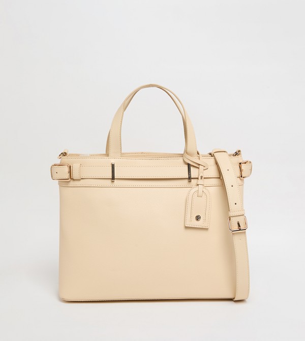 Textured Satchel Bag