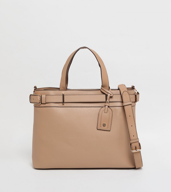Textured Satchel Bag