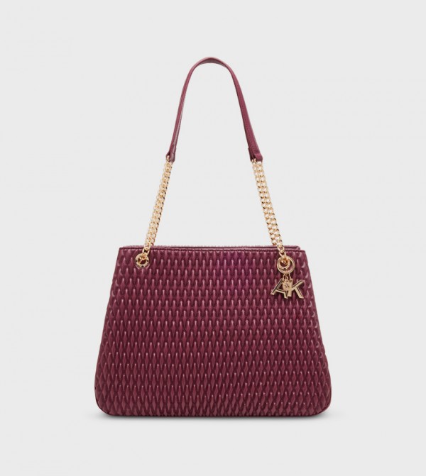 Quilted Logo Detail Shoulder Bag