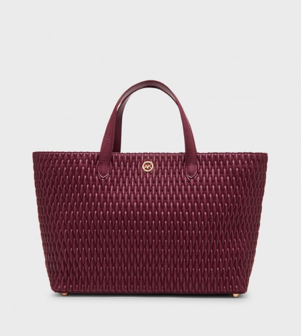 Quilted Zippered Tote Bag