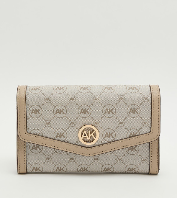 Monogram Patterned Flap Crossbody Bag