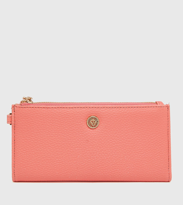 Textured Zippered Wallet