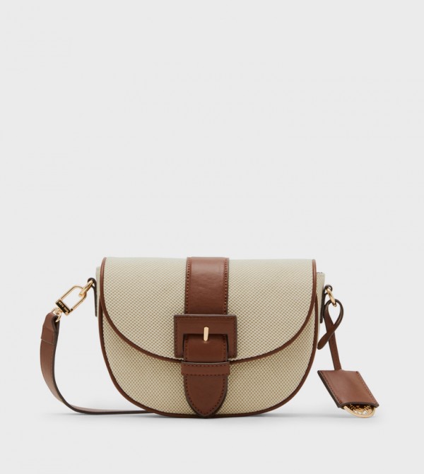 Color Block Flap Crossbody Bag