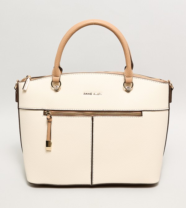 Textured Satchel Bag