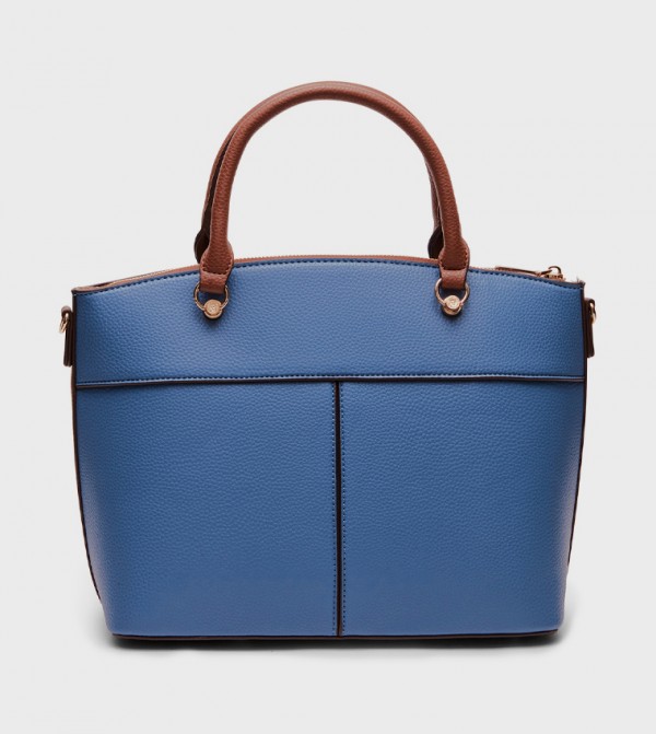 Textured Satchel Bag