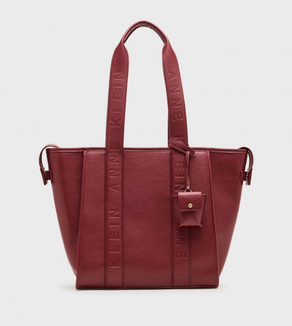 Textured Zippered Tote Bag