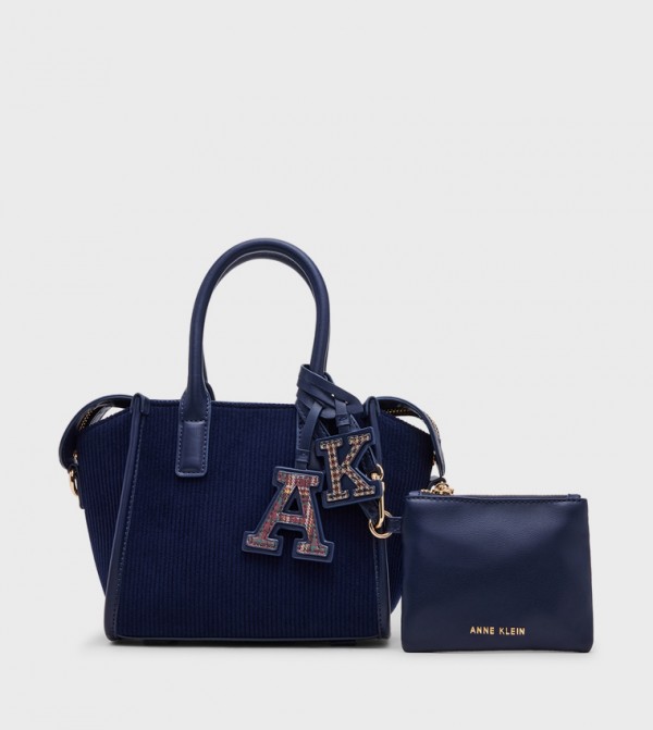 Textured Tote Bag with Coin Pouch
