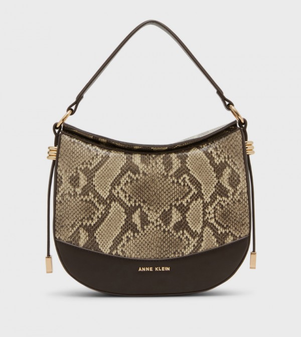 Snake Patterned Shoulder Bag