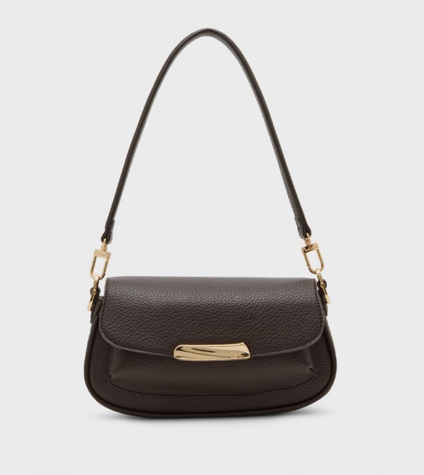Textured Flap Shoulder Bag
