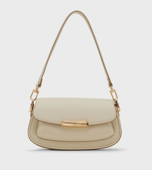 Textured Flap Shoulder Bag