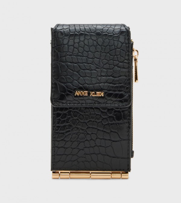Croc Textured Long Wallet