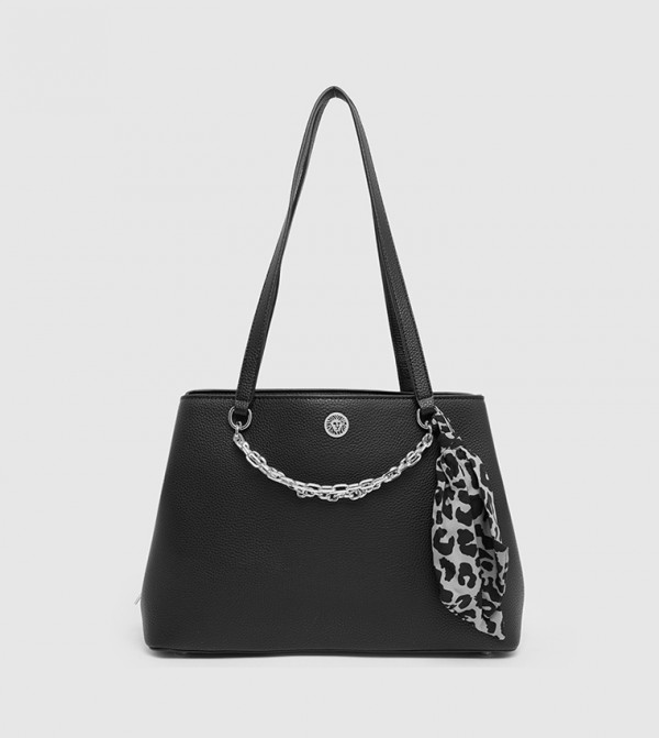 Scarf Detail Shoulder Bag