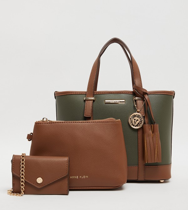 Textured Tote Bag Set