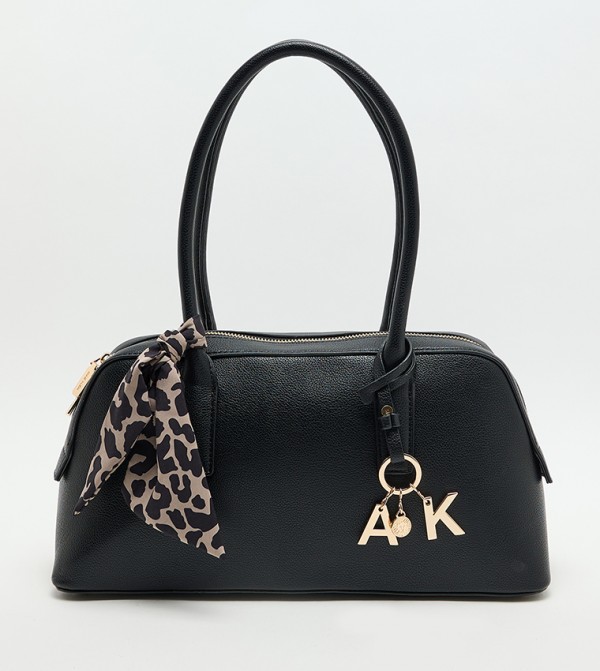 MARCI Textured Scarf Detail Shoulder Bag