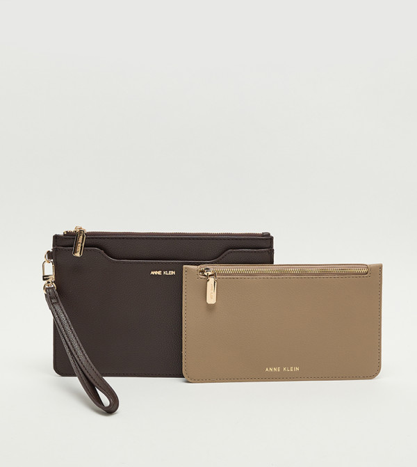 2-Piece Logo Detail Wallet Set