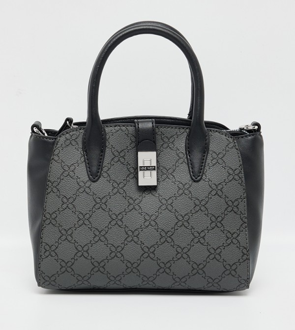 EASTYN Monogram Patterned Satchel Bag