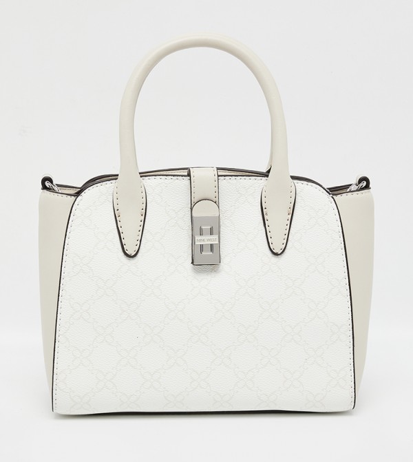 EASTYN Monogram Patterned Satchel Bag