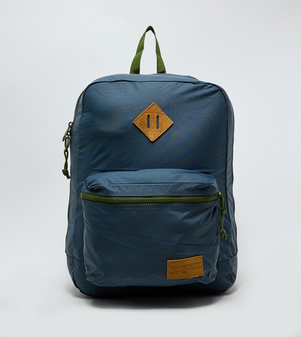Label Detail Front Pocket Backpack