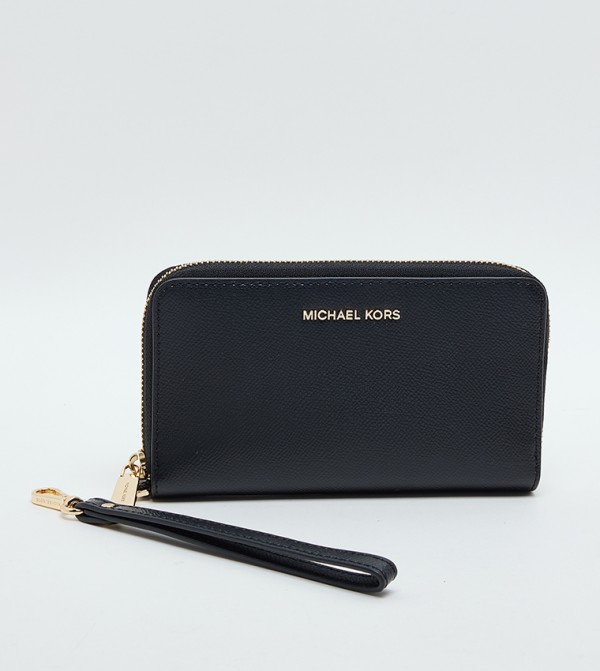 Logo Detail Zip-Closure Long Wallet