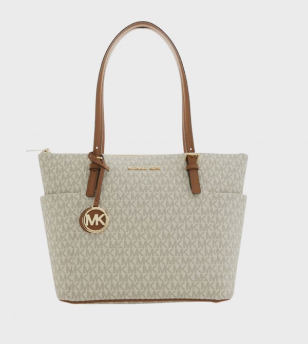 Monogram Patterned Tote Bag