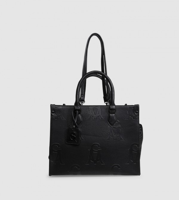 Buy Steve Madden BSTILO X Textured Tote Bag In Black | 6thStreet UAE