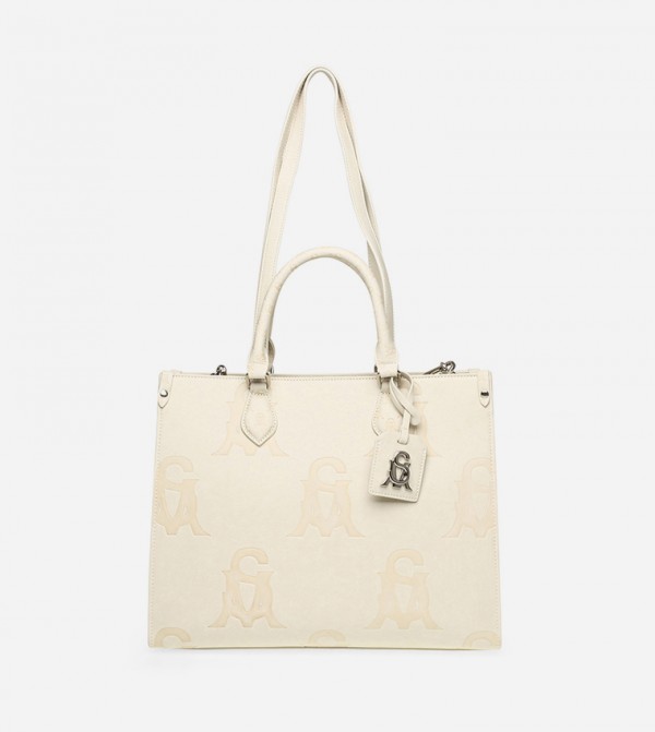 BSTILO-X Monogram Patterned Tote Bag