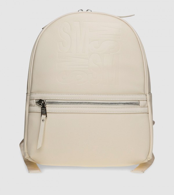 BAMIRI Monogram Embossed Backpack with Coin Purse
