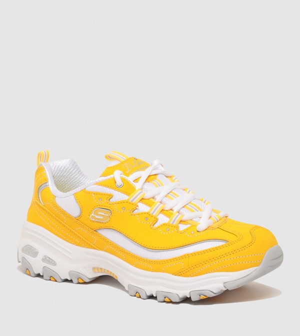 Skechers d hot sale lites womens yellow