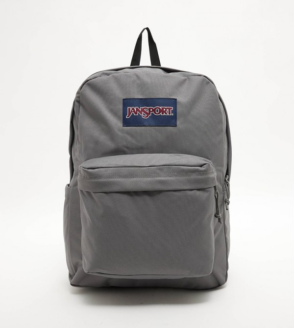 Buy Jansport Logo Badge Zipper Backpack In Grey 6thStreet UAE