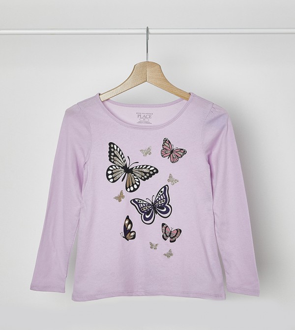 I TG Graphic Long Sleeve Top