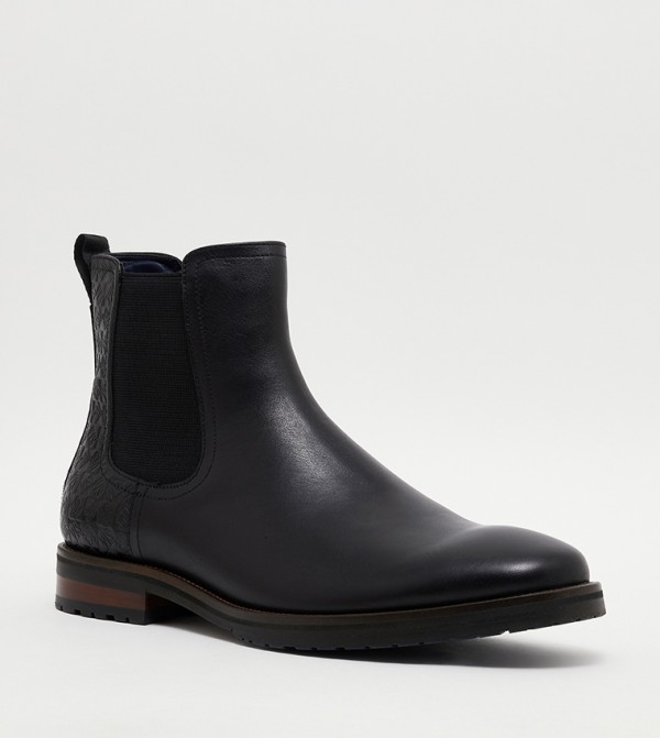 Steve madden black on sale chelsea boots mens