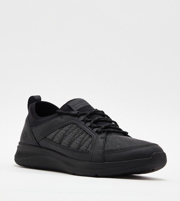 Buy Hush Puppies Knitted Lace Up Shoes In Black | 6thStreet UAE