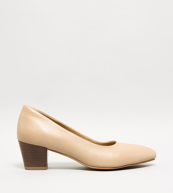 Textured Pointed Toe Pumps