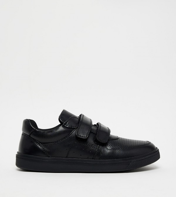 Textured Mesh Velcro Closure Sneakers